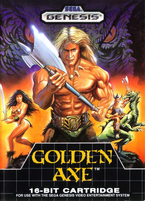 Golden Axe [Sega Classic] box art for Sega Genesis